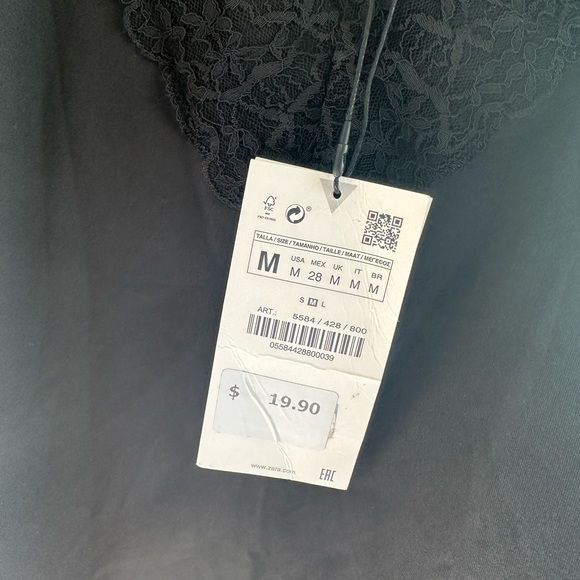 Black lace bodysuit from Zara NWT - Picture 2 of 3